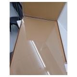 Tempered Glass Office Chair Mat, Approximately 28x42