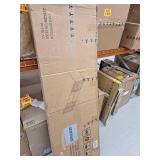 TV Stand for 55-65 Inch TV, Entertainment Center with Soft Hinge Door, White