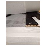 ChooChoo Mission Coffee Table, Black Wood Living Room Table with Shelf, 40 Black