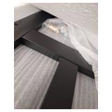 ChooChoo Mission Coffee Table, Black Wood Living Room Table with Shelf, 40 Black