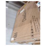 ChooChoo Mission Coffee Table, Black Wood Living Room Table with Shelf, 40 Black