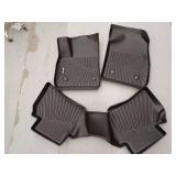 Nikalaika All Weather Automotive Floor Mats, Black