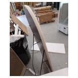 Full Length Floor Mirror with Rounded Frame