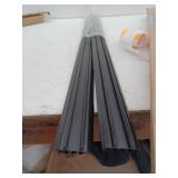 Black Rubber Door Bottom Sweep, 36 in,  lot of 2