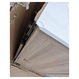 Style Selections Morriston 60-in Light Natural Oak Undermount Double Sink Bathroom Vanity with White Engineered Stone Top- Retail: $799