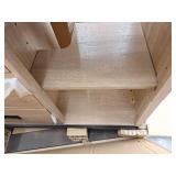 Style Selections Morriston 60-in Light Natural Oak Undermount Double Sink Bathroom Vanity with White Engineered Stone Top- Retail: $799