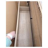 Style Selections Morriston 60-in Light Natural Oak Undermount Double Sink Bathroom Vanity with White Engineered Stone Top- Retail: $799