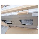 allen + roth Roveland 60-in Smokewood Undermount Double Sink Bathroom Vanity with Natural Carrara Natural Marble Top- Retail: $1799