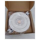 DALS Lighting Fgm White 700 -Lumens Soft White Round Dimmable LED Canless Wet rated Recessed Downlight