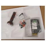 YUHAO 52 in. Integrated Dimmable LED Indoor Farmhouse Black Ceiling Fan, Brown