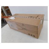 YUHAO 52 in. Integrated Dimmable LED Indoor Farmhouse Black Ceiling Fan, Brown