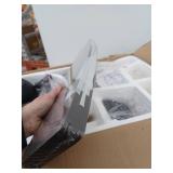 matrix decor 52 in. Indoor Matte Black Crystal Chandelier Ceiling Fan with Light