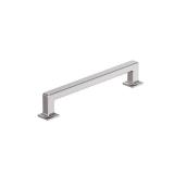Lintel 6-5/16 in. (160mm) Center-to-Center Polished Chrome Bar Cabinet Pull, 10 Pack