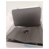 Single Handle 1-Spray Square Shower Faucet Set 2.5 GPM with High Pressure Shower Head in. Matte Black