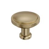 Faraday 1-1/4 in. (32mm) Diameter Golden Champagne Classic Round Cabinet Knob, lot of 8