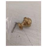 Kohler K-72578 Artifacts 1  Mushroom Cabinet Knob - Vibrant Brushed Moderne Brass, Lot of 2