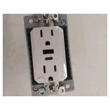 Eaton USB Combo Wall Outlet with Box