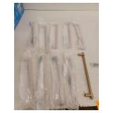 Destine 10-1/16 in. (256 mm) Center-to-Center Champagne Bronze Bar Cabinet Pull (Lot of 10)