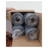 M-D Building Products Fiberglass Screen Roll 36x25ft, lot of 4 rolls