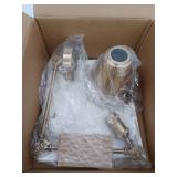 JONATHAN Y Rover 7  Classic Industrial Metal Adjustable Arm LED Wall Sconce  Brass