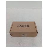 Emtek Modern Classic Brass Round Knob with Disk Rosette, Flat Black