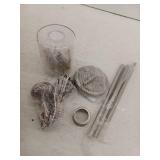 Kichler Winslow Contemporary 1 Light Brushed Nickel Mini Pendant Light with Clear Seeded Glass