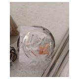 Kichler Winslow Contemporary 1 Light Brushed Nickel Mini Pendant Light with Clear Seeded Glass