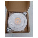 DALS Lighting Fgm White Round Dimmable LED Canless Wet rated Recessed Downlight