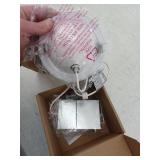 DALS Lighting Fgm White Round Dimmable LED Canless Wet rated Recessed Downlight