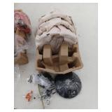 Project Source Fallsbrook 3 -Light Matte Black Clear glass Steel Chandelier