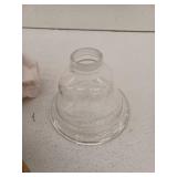 Project Source Fallsbrook 3 -Light Matte Black Clear glass Steel Chandelier