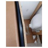 Project Source Dover 30-in Navy Blue Single Sink Bathroom Vanity with White Cultured Marble Top