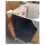 Project Source Dover 30-in Navy Blue Single Sink Bathroom Vanity with White Cultured Marble Top