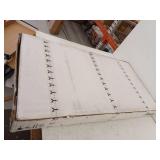 Essential 18 in. W x 36 in. H Oval Framed Wall Mount Bathroom Vanity Mirror in Moderne Brushed Gold