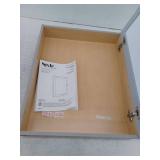 Style Selections 19.5-in x 23.7-in Surface Mount Gray Mirrored Rectangle Medicine Cabinet