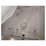 AKDY Handmade All-in-One Farmhouse Stainless Steel 33 in. x 22 in. Single Bowl Kitchen Sink Spring Neck Faucet  Accessories- Retail: $399