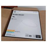 16 in. Low Profile LED Flush Mount Round Closet Light Fixture 1700 Lumens 3000K 4000K 5000K Dimmable Hallway Stairwell