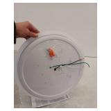 Commercial Electric 16 in. Low Profile LED Flush Mount Round Closet Light Fixture 1700 Lumens 3000K 4000K 5000K Dimmable Hallway Stairwell