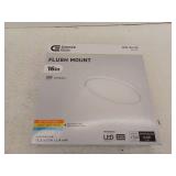 Commercial Electric 16 in. Low Profile LED Flush Mount Round Closet Light Fixture 1700 Lumens 3000K 4000K 5000K Dimmable Hallway Stairwell