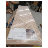 allen + roth Natural grain 8-ft x 25-in x 1.5-in Chevron Acacia Wood Butcher Block Countertop- Retail: $359