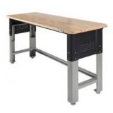 Kobalt 72-in L x 40.8-in H Silver Wood Adjustable Height Work Bench- Retail: $359