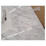 allen + roth Roveland 60-in Smokewood Undermount Double Sink Bathroom Vanity with Natural Carrara Natural Marble Top