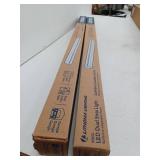 Lithonia Lighting Contractor Select 4 ft. 64-Watt Equivalent Integrated LED White Multi-Volt Strip Light Fixture 4500 Lumens 4000K, Lot of 2