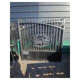 14ft Bi-Parting Wrought Iron Driveway Gate with Cattle Design 14ft Bi-Parting Wrought Iron Driveway Gate with Cattle Design