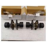 Miseno Mlk1090 Quattro Shaker Single Cylinder Keyed Entry Door Knob Set, Black