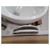 Deervalley Two-Piece Elongated Toilet, 12in Rough-in Single-Flush, 1.28 GPF- Retail: $214