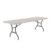 8 ft. Fold-in-Half Table, Almond