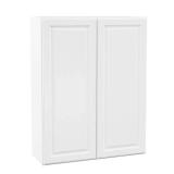 Hampton 33 in. W x 12 in. D x 42 in. H Assembled Wall Cabinet in Satin White- Retail: $247