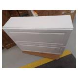 Hampton 33 in. W x 12 in. D x 42 in. H Assembled Wall Cabinet in Satin White- Retail: $247