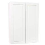 Hampton 30 in. W x 12 in. D x 42 in. H Assembled Wall Cabinet in Satin White- Retail: $247